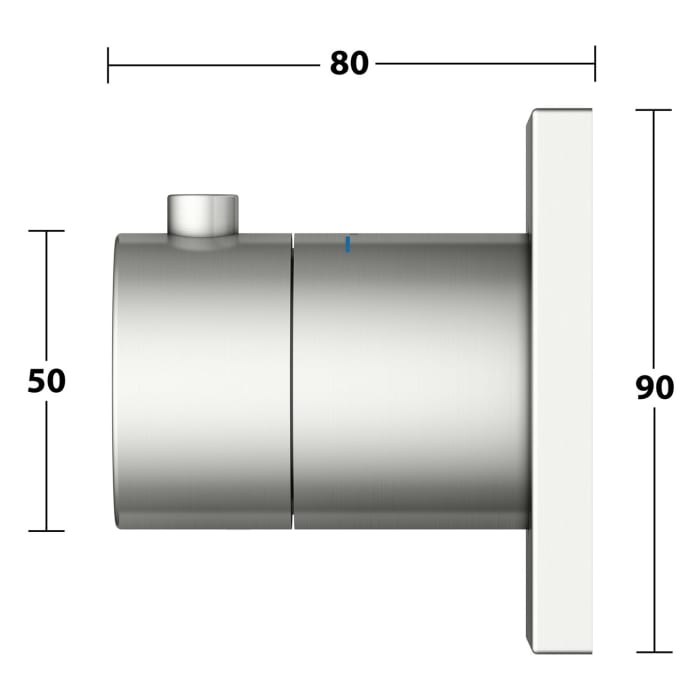 Keuco IXMO Thermostatarmatur Unterputz, eckig