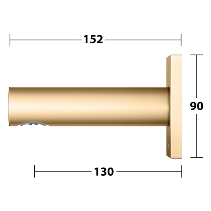 Keuco IXMO Wanneneinlauf Unterputz, Ausladung 13 cm, Rosette eckig