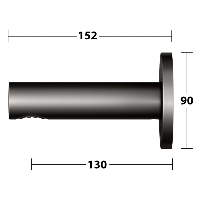 Keuco IXMO Wanneneinlauf Unterputz, Ausladung 13 cm, Rosette rund