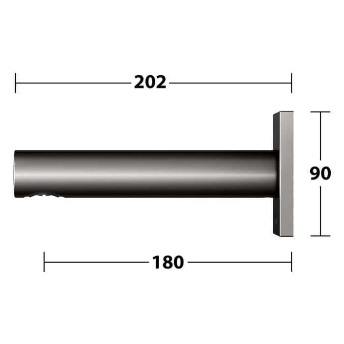 Keuco IXMO Wanneneinlauf Unterputz, Ausladung 18 cm, Rosette eckig