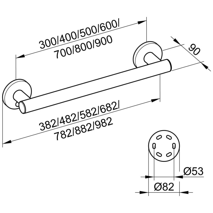 Keuco Plan Care Haltegriff 40 cm