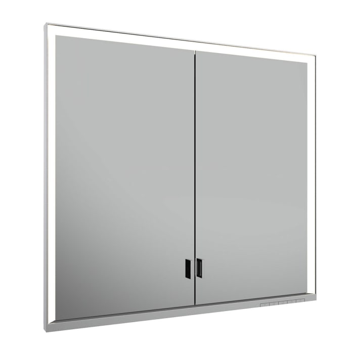 Keuco Royal Lumos Wandeinbau Spiegelschrank 80 x 73,5 cm, verdeckte Ablage