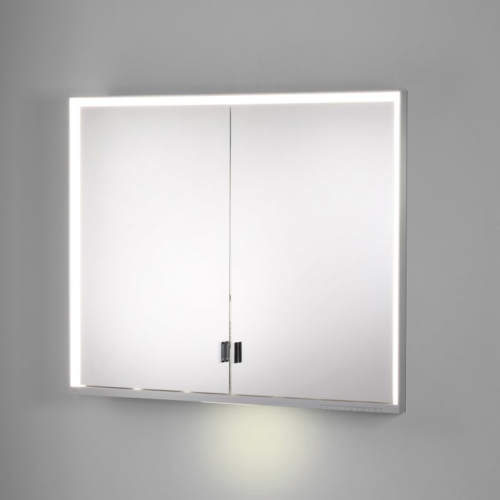 Keuco Royal Lumos Wandeinbau Spiegelschrank 90 x 73,5 cm, verdeckte Ablage