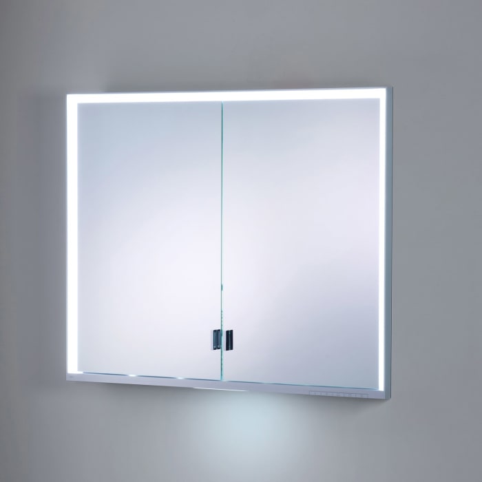 Keuco Royal Lumos Wandeinbau Spiegelschrank 90 x 73,5 cm, verdeckte Ablage