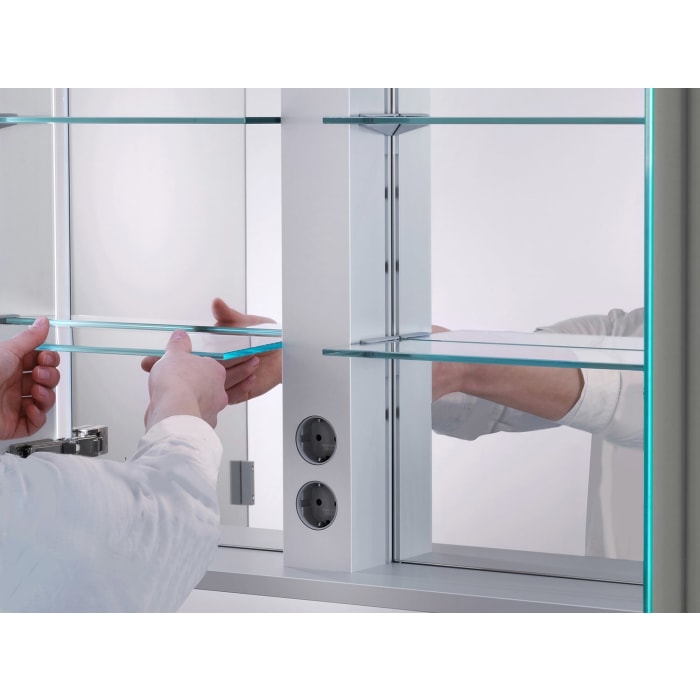 Keuco Royal Lumos Wandeinbau Spiegelschrank 100 x 73,5 cm, verdeckte Ablage