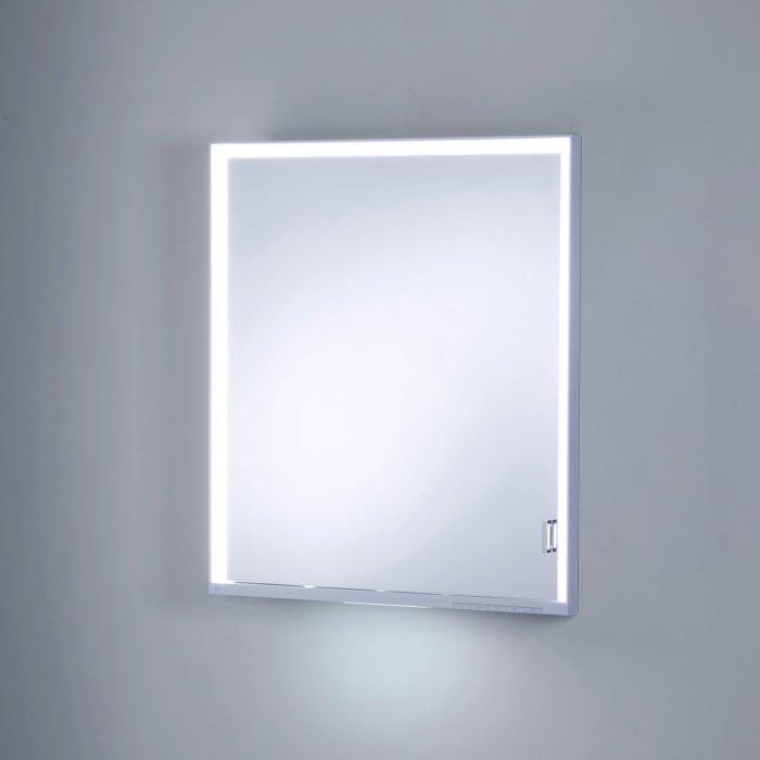 Keuco Royal Lumos Wandeinbau Spiegelschrank 65 x 73,5 cm, Anschlag links, DALI-steuerbar, verdeckte Ablage