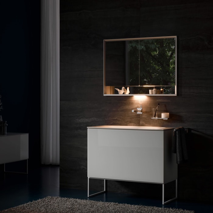 Keuco Royal Lumos Wandeinbau Spiegelschrank 70 x 73,5 cm, DALI-steuerbar, offene Ablage