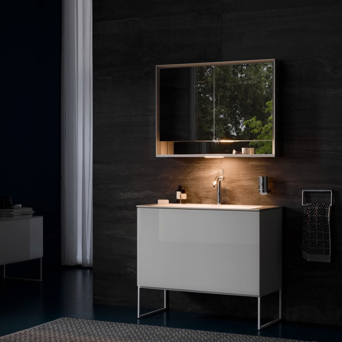 Keuco Royal Lumos Wandvorbau Spiegelschrank 70 x 73,5 cm, offene Ablage