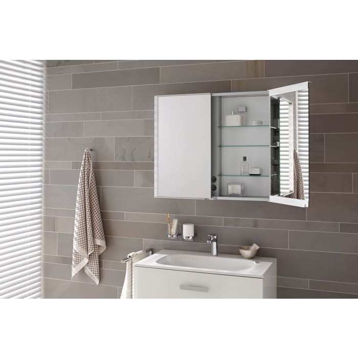 Keuco Royal Match Spiegelschrank mit LED-Beleuchtung 80 x 70 cm, CH Version