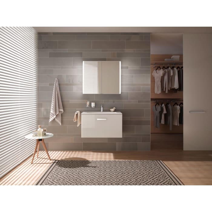 Keuco Royal Match Spiegelschrank Wandhalbeinbau mit LED-Beleuchtung 65 x 70 cm, CH Version