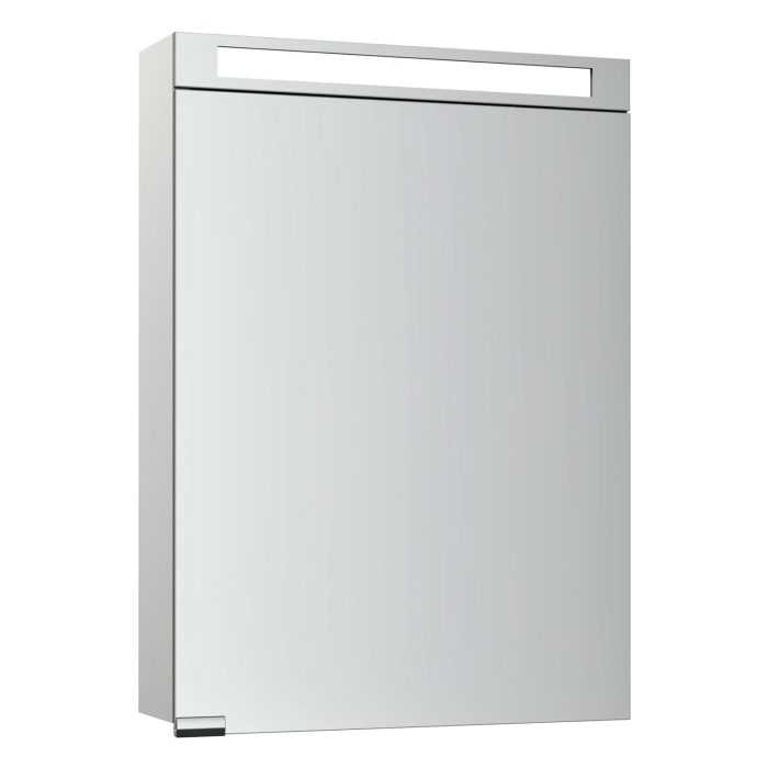 Keuco Royal E-One Aufputz-Spiegelschrank 50 x 70 cm mit 1 Tür und LED-Beleuchtung, Türanschlag rechts