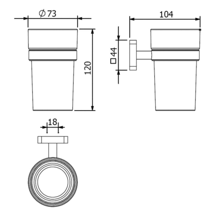 Kludi VELA S Glashalter