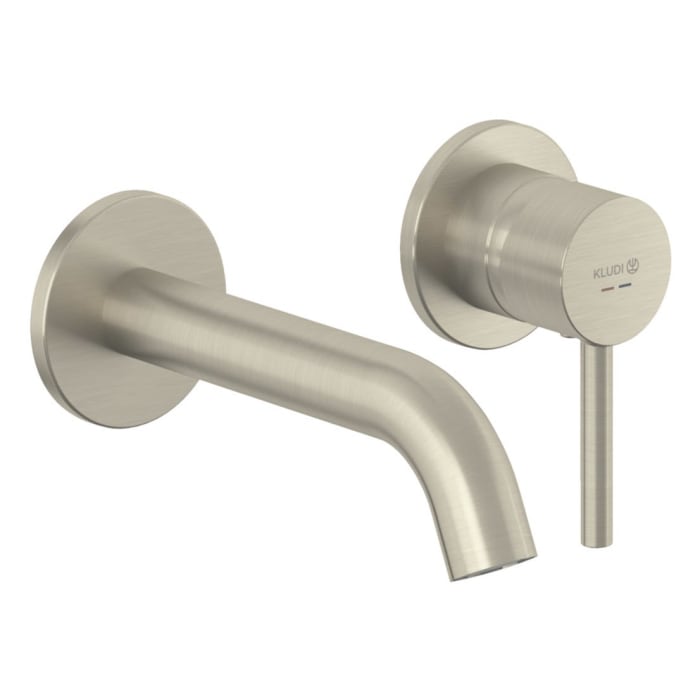 Kludi BOZZ Unterputz Waschtisch Zweiloch-Wand-Einhandmischer, Ausladung 18 cm