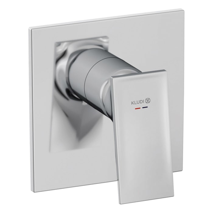 Kludi DECUS Unterputz-Wannenfüll- und Brause-Einhandmischer, Feinbau-Set, für 1 Verbraucher