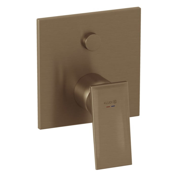 Kludi DECUS Unterputz-Wannenfüll- und Brause-Einhandmischer, Feinbau-Set mit Druckumstellung