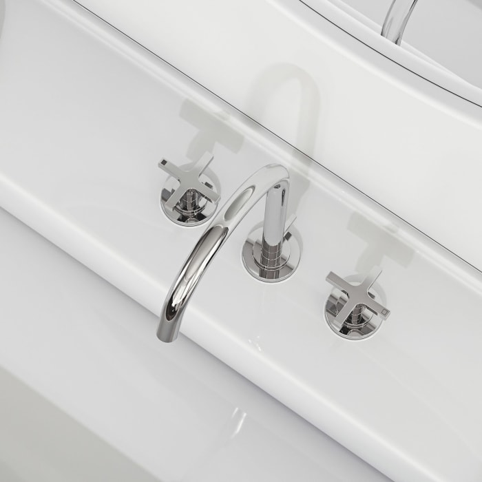 Kludi NOVA FONTE Classic 3-Loch-Waschtischarmatur für Standmontage