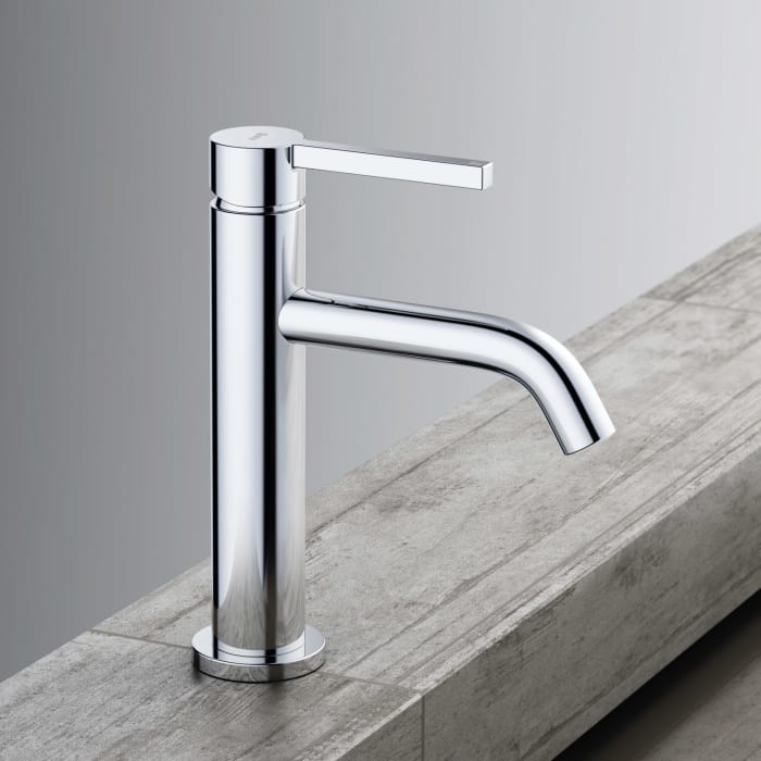 Kludi NOVA FONTE Pura Waschtisch-Einhandmischer 100 EcoPlus mit Push-Open Ablaufgarnitur