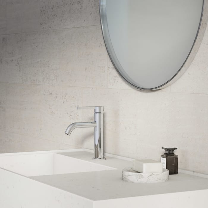 Kludi NOVA FONTE Pura Waschtisch-Einhandmischer 100 EcoPlus mit Push-Open Ablaufgarnitur