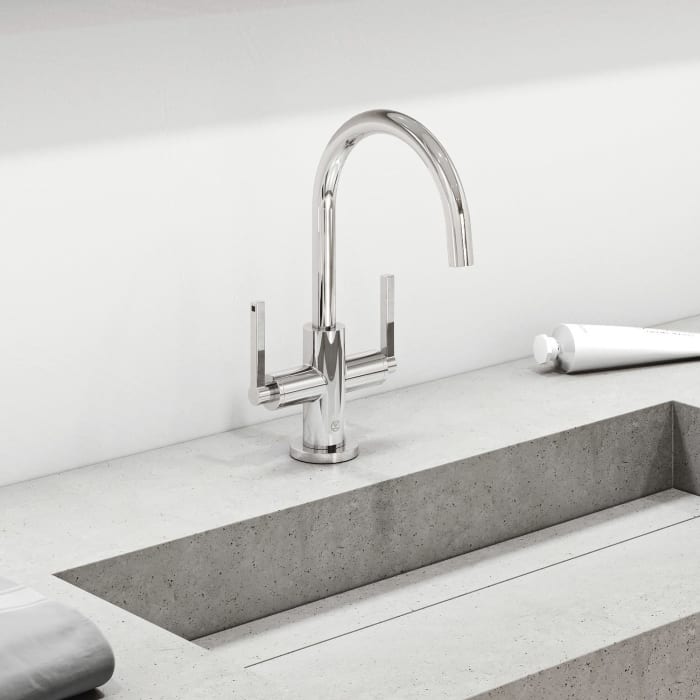 Kludi NOVA FONTE Puristic 1-Loch-Waschtischarmatur für Standmontage