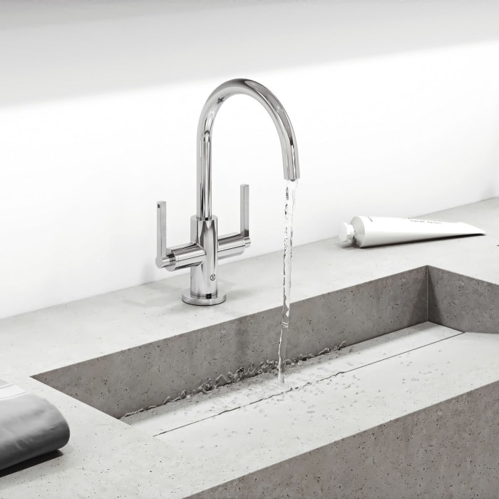 Kludi NOVA FONTE Puristic 1-Loch-Waschtischarmatur für Standmontage