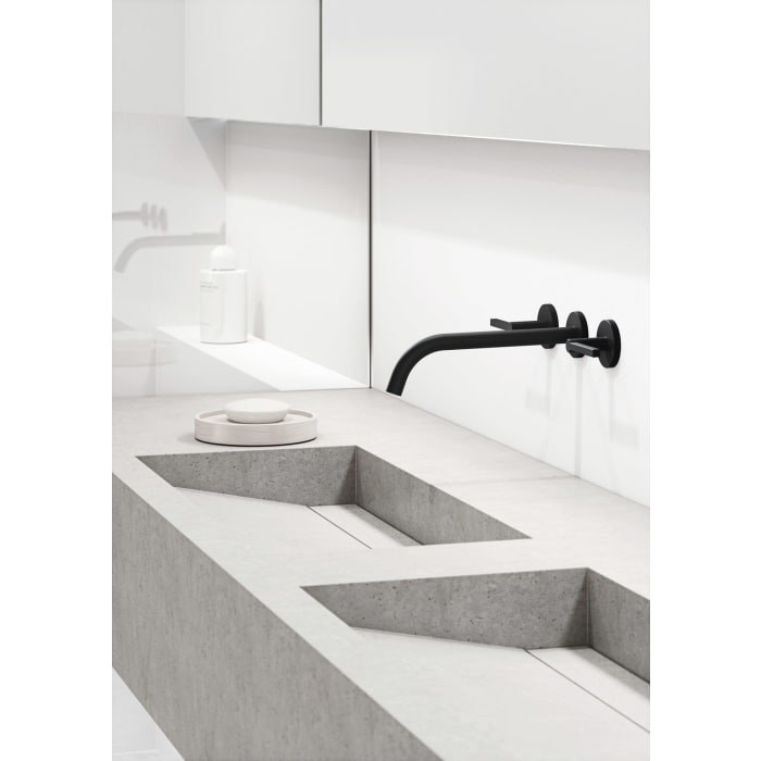 Kludi NOVA FONTE Puristic 3-Loch-Waschtischarmatur für Wandmontage