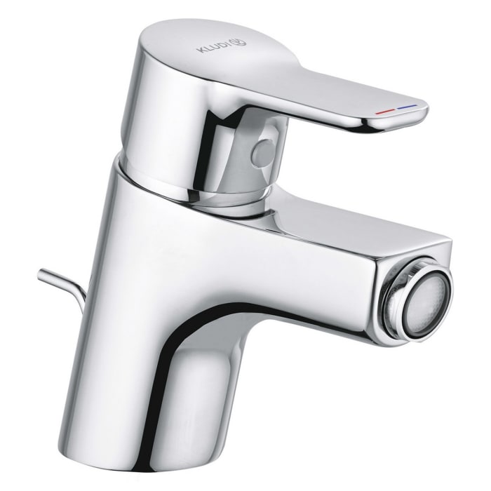 Kludi PURE&EASY Bidet-Einhebelmischer mit Metallablaufgarnitur