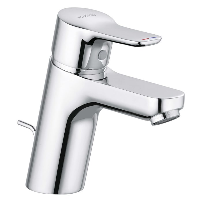 Kludi PURE&EASY Waschtisch-Einhandmischer 70 mit Metall-Ablaufgarnitur