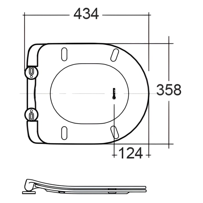 Kludi RESA R Spiralflush-Wand-WC und WC-Sitz