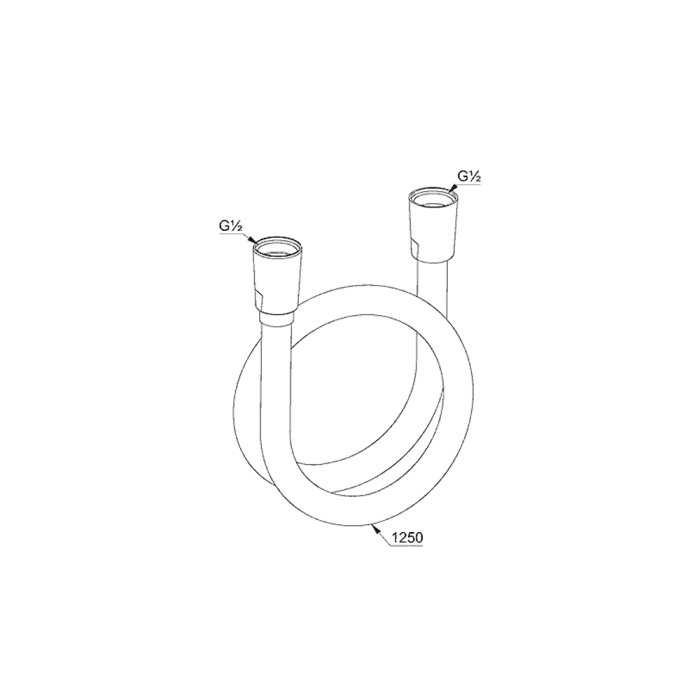 Kludi SUPARAFLEX Brauseschlauch 125 cm