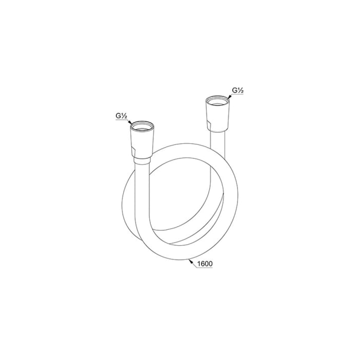Kludi SUPARAFLEX Brauseschlauch 160 cm