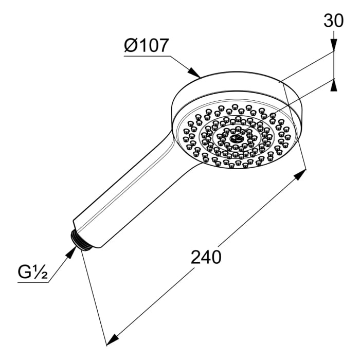 Kludi DIVE Handbrause sDIVE 1S
