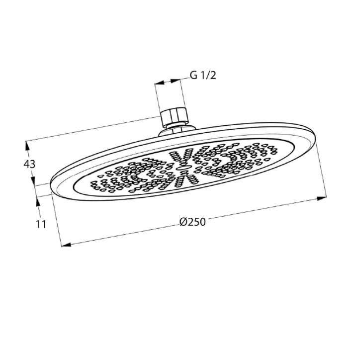 Kludi FRESHLINE Kopfbrause Ø 25 cm