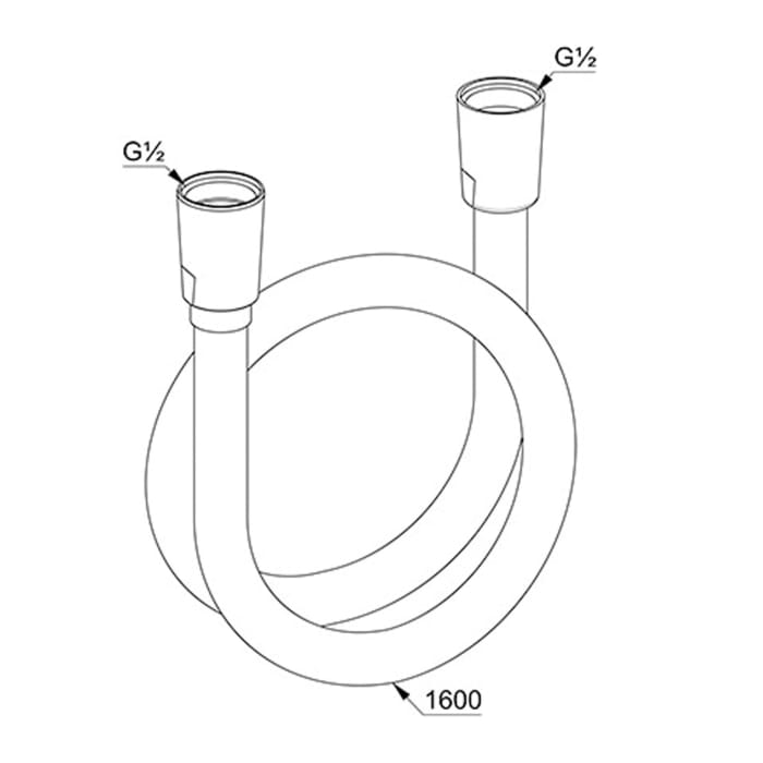 Kludi SUPRAFLEX Brauseschlauch 160 cm DN 15