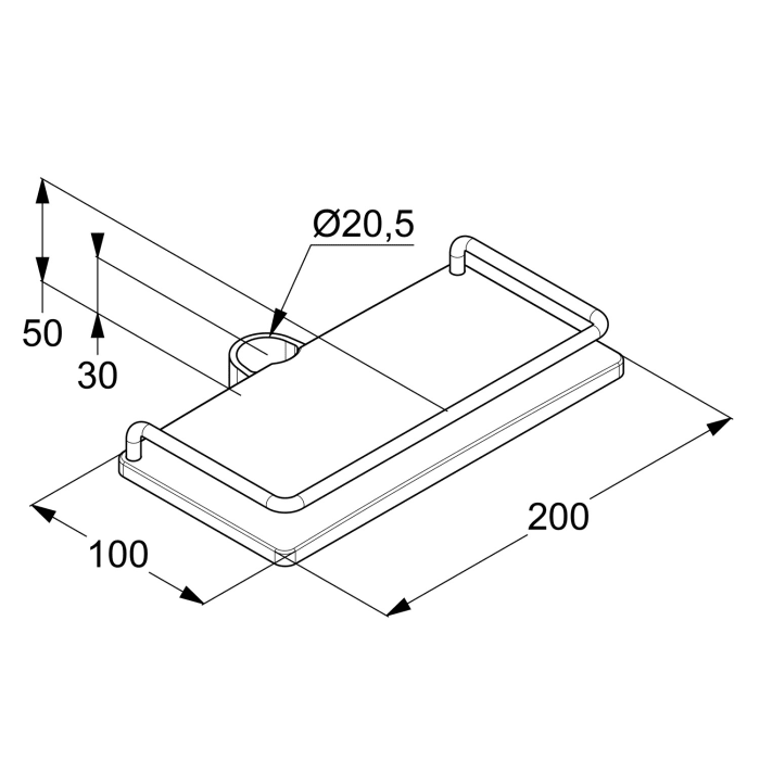 Kludi COCKPIT Ablage 20 cm
