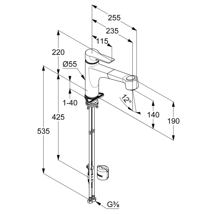 Kludi MIX Spültisch-Einhandmischer