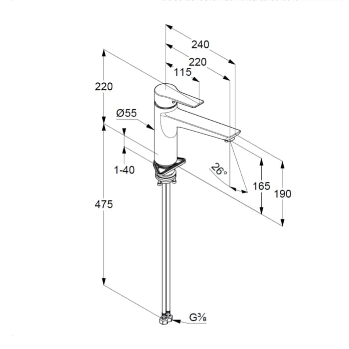 Kludi MIX Spültisch-Einhandmischer