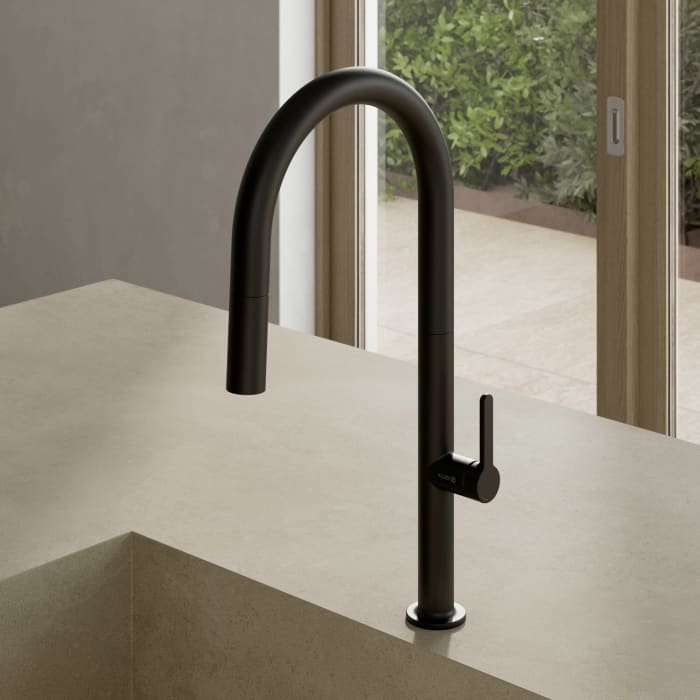 Kludi AUREA Spültisch-Armatur herausz. Geschirrbrause