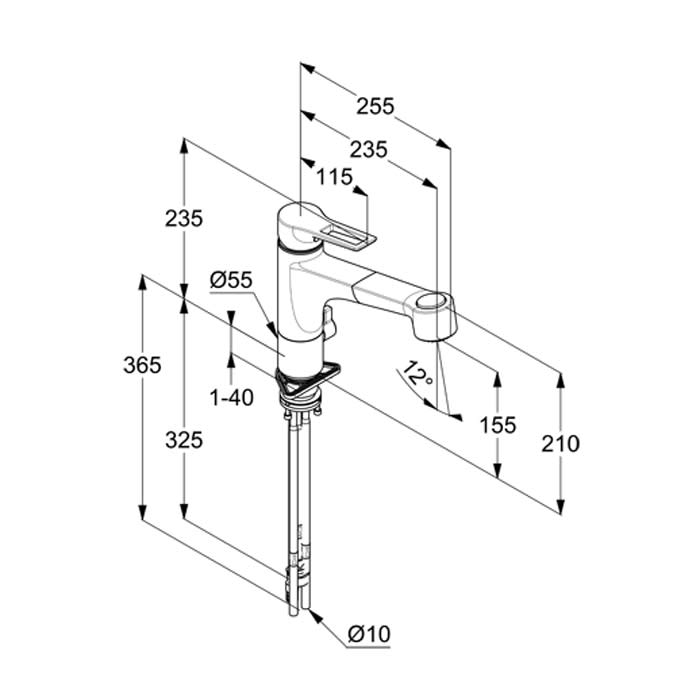Kludi MIX Spültisch-Multi-Einhebelmischer mit herausziehbaren Brause