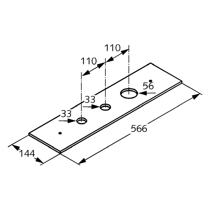 Kludi Sichtbare Montageplatte