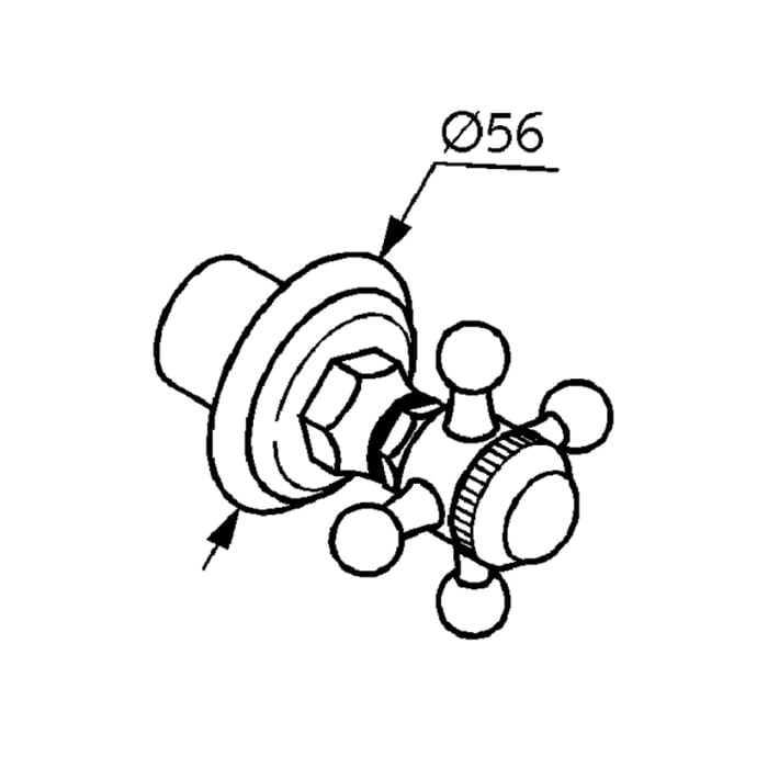 Kludi 1926 UP-Ventil, Feinbau-Set, Markierung: ohne