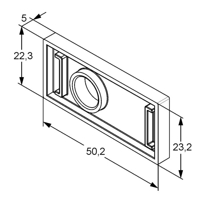 Kludi A-QA s Fliesenausgleichsscheibe für Wandstange