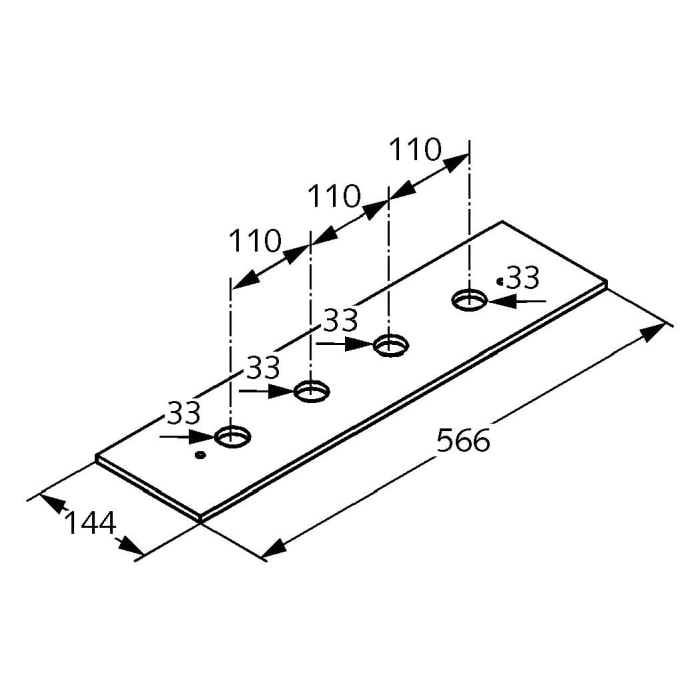 Kludi Sichtbare Montageplatte