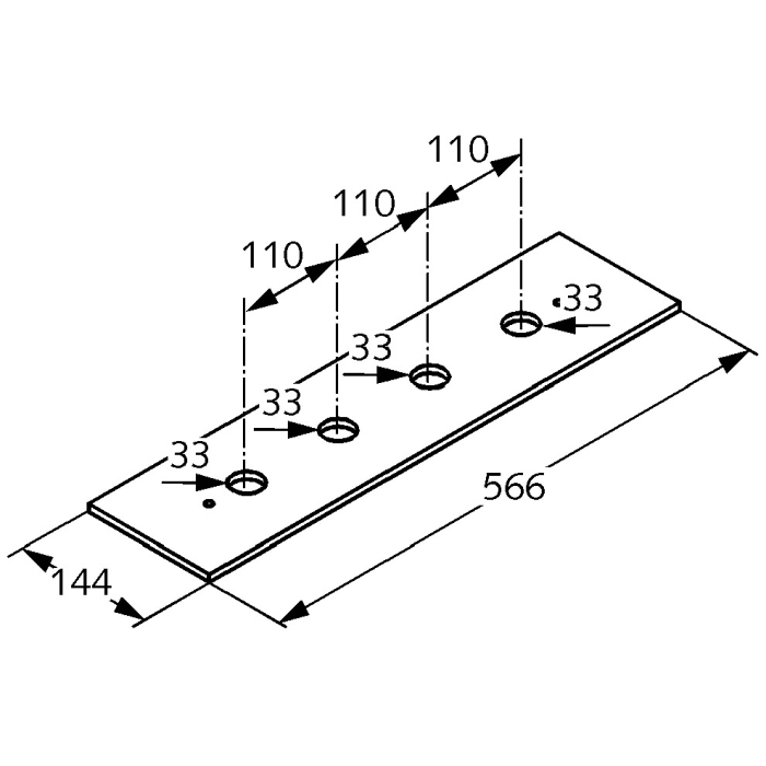 Kludi Sichtbare Montageplatte