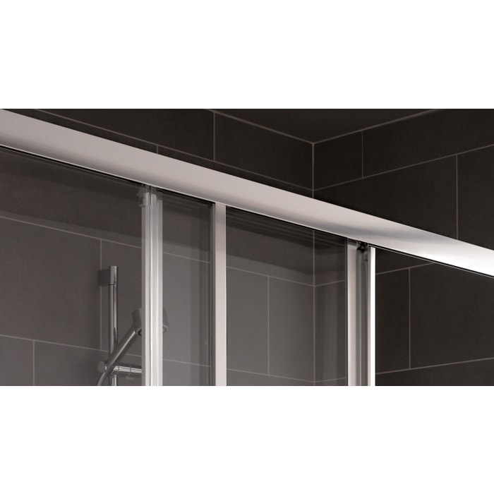 Koralle myDay Comfort Schiebetür 3-teilig für Nische oder Trennwand 150 x 200 cm, Anschlag links