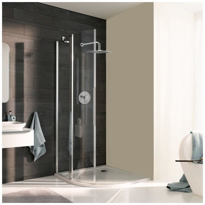 Koralle myDay Viertelkreis Duschabtrennung VPFS 100 links, Radius 52 cm