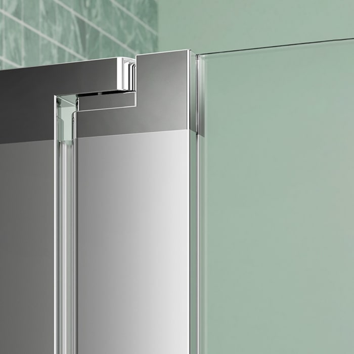 Koralle SL450 Pendeltür für Badewanne, Anschlag links, Typ BPWA L 75, 75 x 140 cm, mit GlasPlus