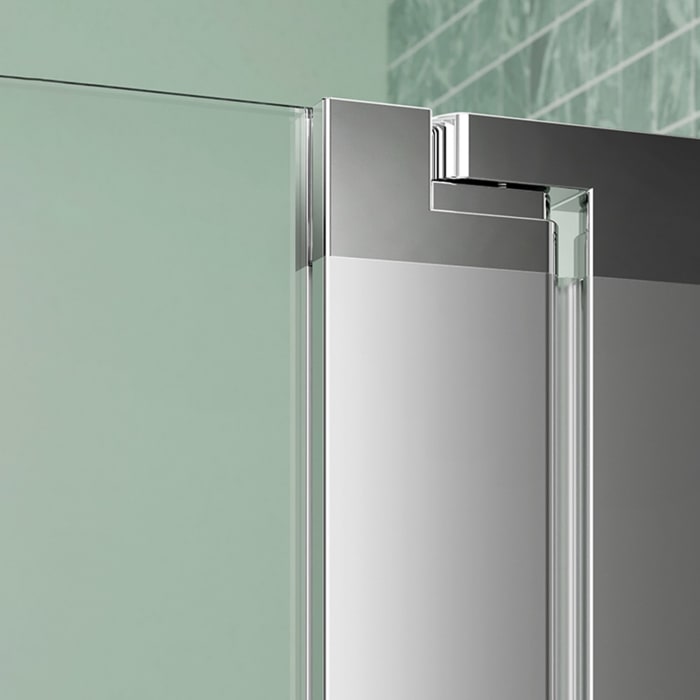 Koralle SL450 Pendeltür für Badewanne, Anschlag rechts, Typ BPWA R 80, 80 x 140 cm