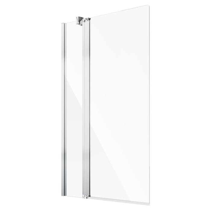 Koralle SL450 Pendeltür mit Festteil für Badewanne, Anschlag links, Typ BPFA L 120, 120 x 140 cm, mit GlasPlus