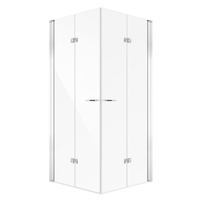 Koralle SL450 Eckdusche Falttür links, Typ EFTS L 100, 100 x 200 cm, für Duschwanne