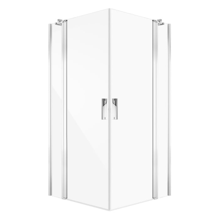 Koralle SL450 Eckdusche Pendeltür mit Festteil links, Typ EPFBOS L 100, 100 x 200 cm, bodengleich, mit GlasPlus